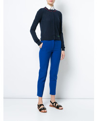 Carven Stitch Detail Cropped Cardigan