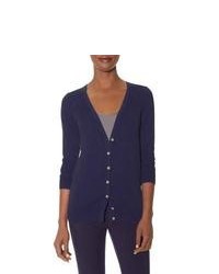 The Limited Long Vneck Cardigan Navy Xs