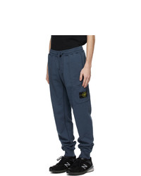 Stone Island Blue Cargo Lounge Pants