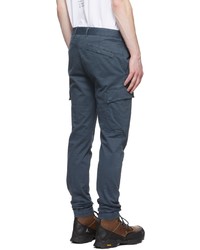 Stone Island Blue Cotton Cargo Pants