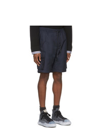 Juun.J Navy Cordura Detachable Knee Cargo Pants