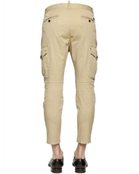 DSQUARED2 Stretch Cotton Twill Cargo Pants