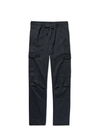 Officine Generale Tapered Lyocell Drawstring Cargo Trousers