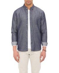 Vince Chambray Melrose Shirt Colorless