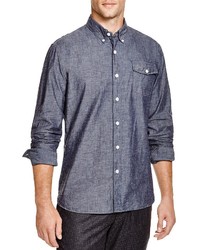 Todd Snyder Chambray Regular Fit Button Down Shirt