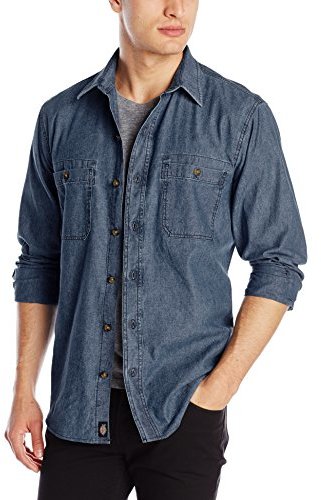 Dickies Long Sleeve Chambray Shirt, $30 | Amazon.com | Lookastic