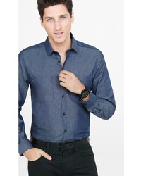 Fitted Chambray Shirt