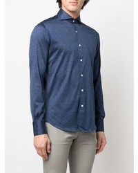 Canali Long Sleeve Chambray Shirt