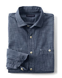 Classic Traditional Fit Chambray Shirt Sisal34