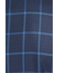 David Donahue Classic Fit Windowpane Wool Sport Coat