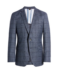 BOSS Hartlay Herringbone Plaid Wool Sport Coat