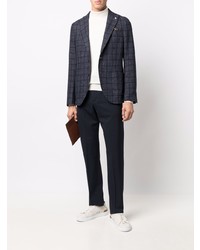 Manuel Ritz Single Breasted Checked Blazer