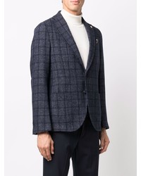 Manuel Ritz Single Breasted Checked Blazer