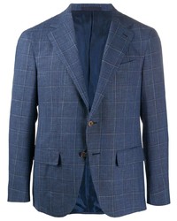 Caruso Single Breasted Fitted Blazer