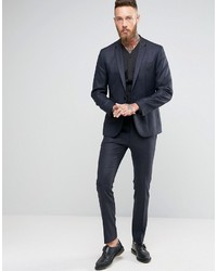 Religion Skinny Suit Jacket In Prince Of Wales Check