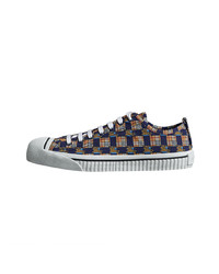 Burberry Tiled Archive Print Cotton Sneakers