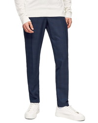 Topman Skinny Fit Check Trousers