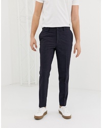 Selected Homme Tapered Smart Trouser In Grid Print