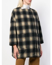 Local Check Double Breasted Coat