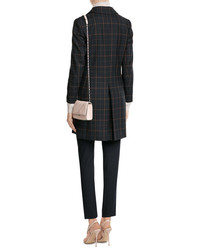 Theory Checked Coat With Virgin Wool