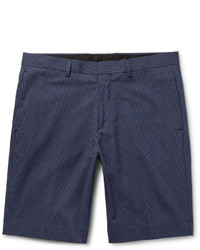 Theory Beck Micro Checked Cotton Blend Shorts