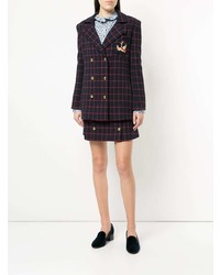 Macgraw Checked Double Breasted Blazer