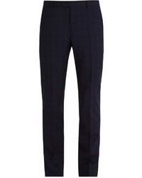 Ditions Mr Pleated Front Prince Of Wales Check Wool Trousers