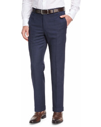 Incotex Micro Check Wool Straight Leg Trousers