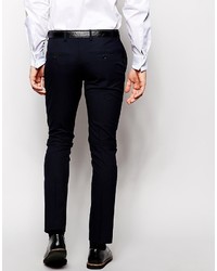 Selected Homme Lux Tonal Check Suit Pants In Skinny Fit