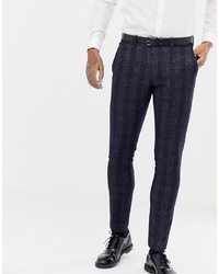 Antony Morato Slim Fit Suit Trouser In Navy Check