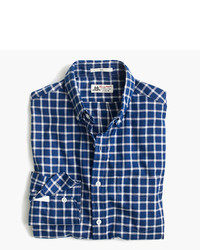 Thomas Mason Slim For Jcrew Shirt In Brushed Windowpane Oxford
