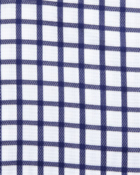 English Laundry Windowpane Check Textured Dress Shirt Navy