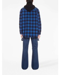 Off-White Checked Flannel Shirt