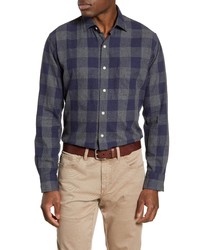 Peter Millar Kenton Regular Fit Buffalo Check Flannel Button Up Shirt