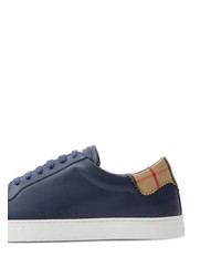 Burberry Checked Leather Sneakers