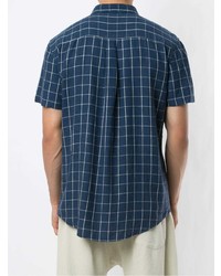 OSKLEN Linen Plaid Short Sleeve Shirt