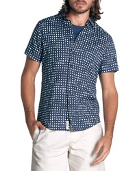 Rodd & Gunn Lydbrook Brush Check Short Sleeve Button Up Linen Cotton Shirt