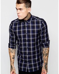 Asos Brand Check Shirt With Long Sleeves