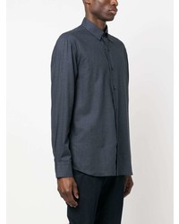 Brioni Check Pattern Cotton Shirt