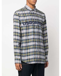 DSQUARED2 Checked Branded Shirt