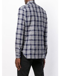 Barba Checked Button Shirt