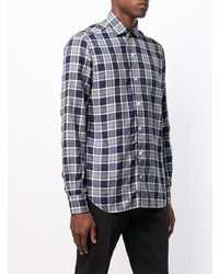 Barba Checked Button Shirt