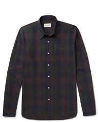 Oliver Spencer New York Special Checked Cotton Flannel Shirt
