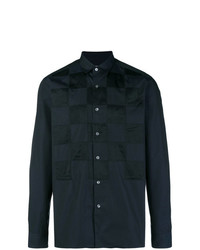 Lanvin Panelled Checked Shirt