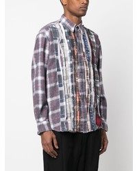 Needles Patchwork Assorted Check Flannel Shirt