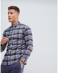 Selected Homme Shirt In Slim Fit Brushed Check