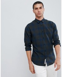 ONLY & SONS Slim Fit Brushed Check Shirt