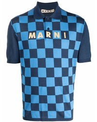 Marni Logo Print Short Sleeved Polo Shirt