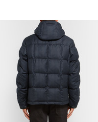 Brioni Quilted Checked Wool And Cashmere Blend Down Jacket