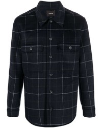 Vince Checked Double Pocket Overshirt